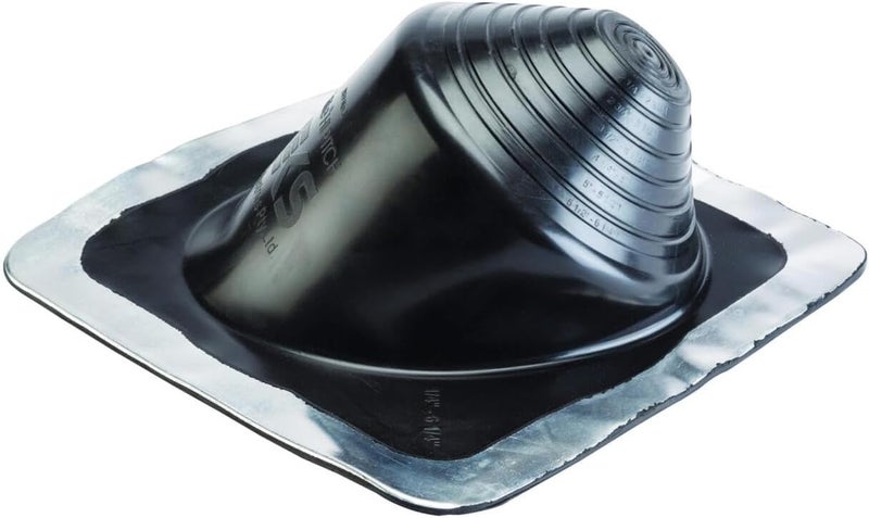Hi-Pitch #3 Black EPDM High Pitch Roof Flashing. Steep Slope Metal Roof Flexible Flashing.